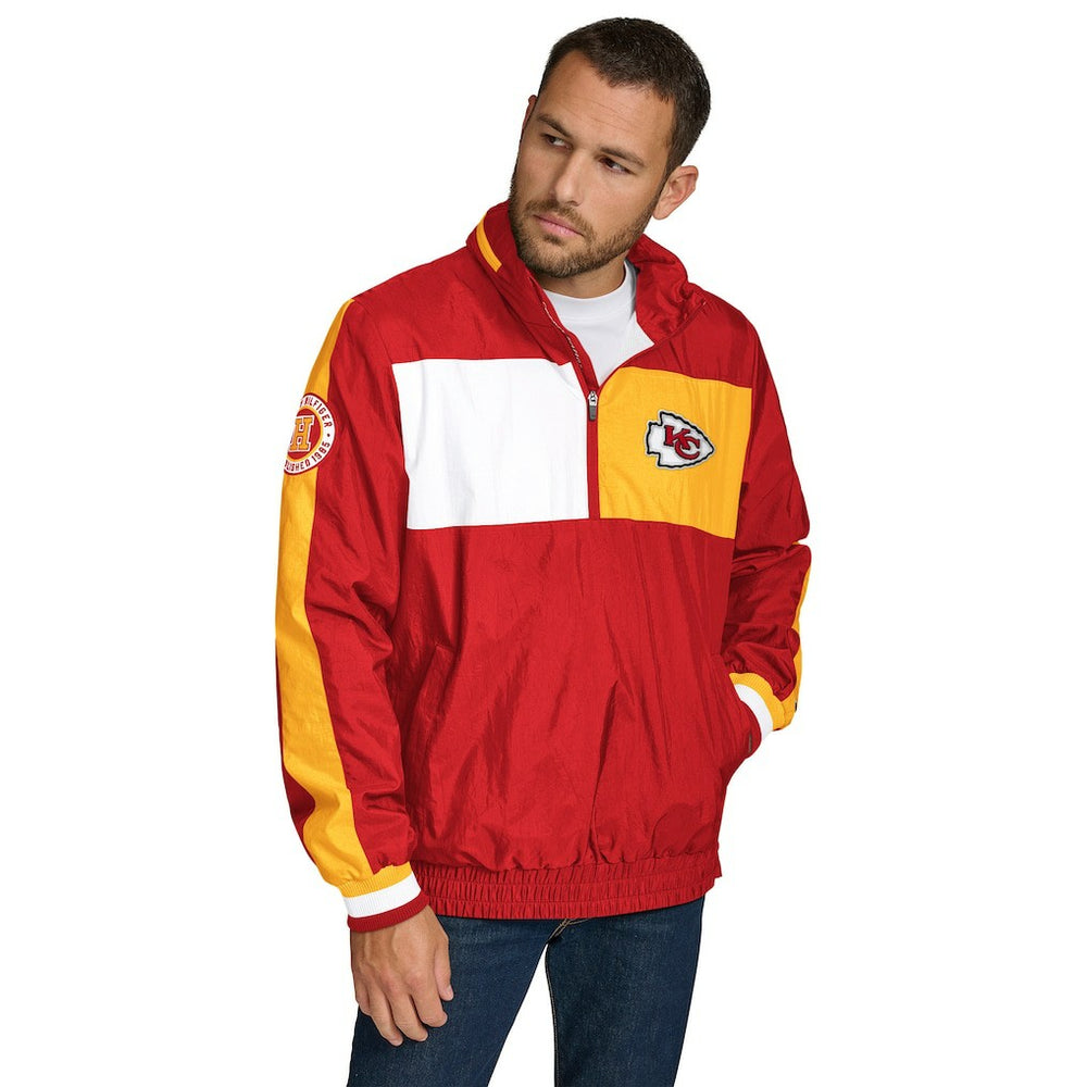 Kansas City Chiefs  Tommy Hilfiger Gael Lightweight Half-Zip Hoodie Jacket