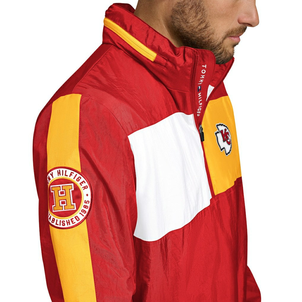 Kansas City Chiefs  Tommy Hilfiger Gael Lightweight Half-Zip Hoodie Jacket