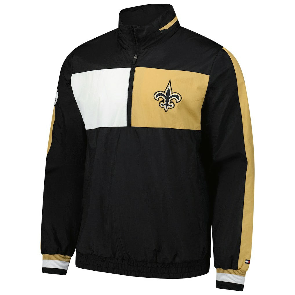 New Orleans Saints  Tommy Hilfiger Gael Lightweight Half-Zip Hoodie Jacket
