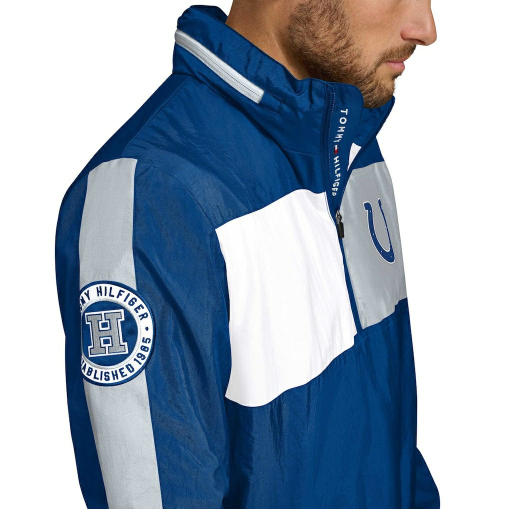 Indianapolis Colts  Tommy Hilfiger Gael Lightweight Half-Zip Pullover Hoodie Jacket