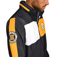 Pittsburgh Steelers  Tommy Hilfiger Gael Lightweight Half-Zip Hoodie Jacket