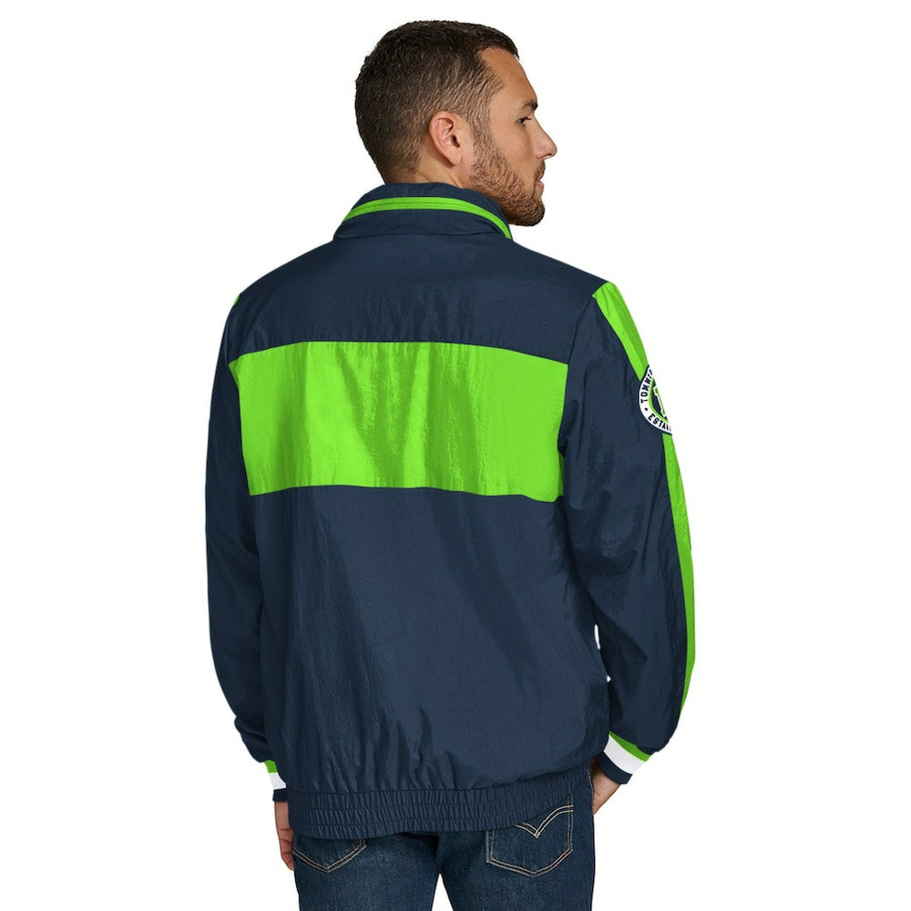 Seattle Seahawks  Tommy Hilfiger Gael Lightweight Half-Zip Pullover Hoodie Jacket