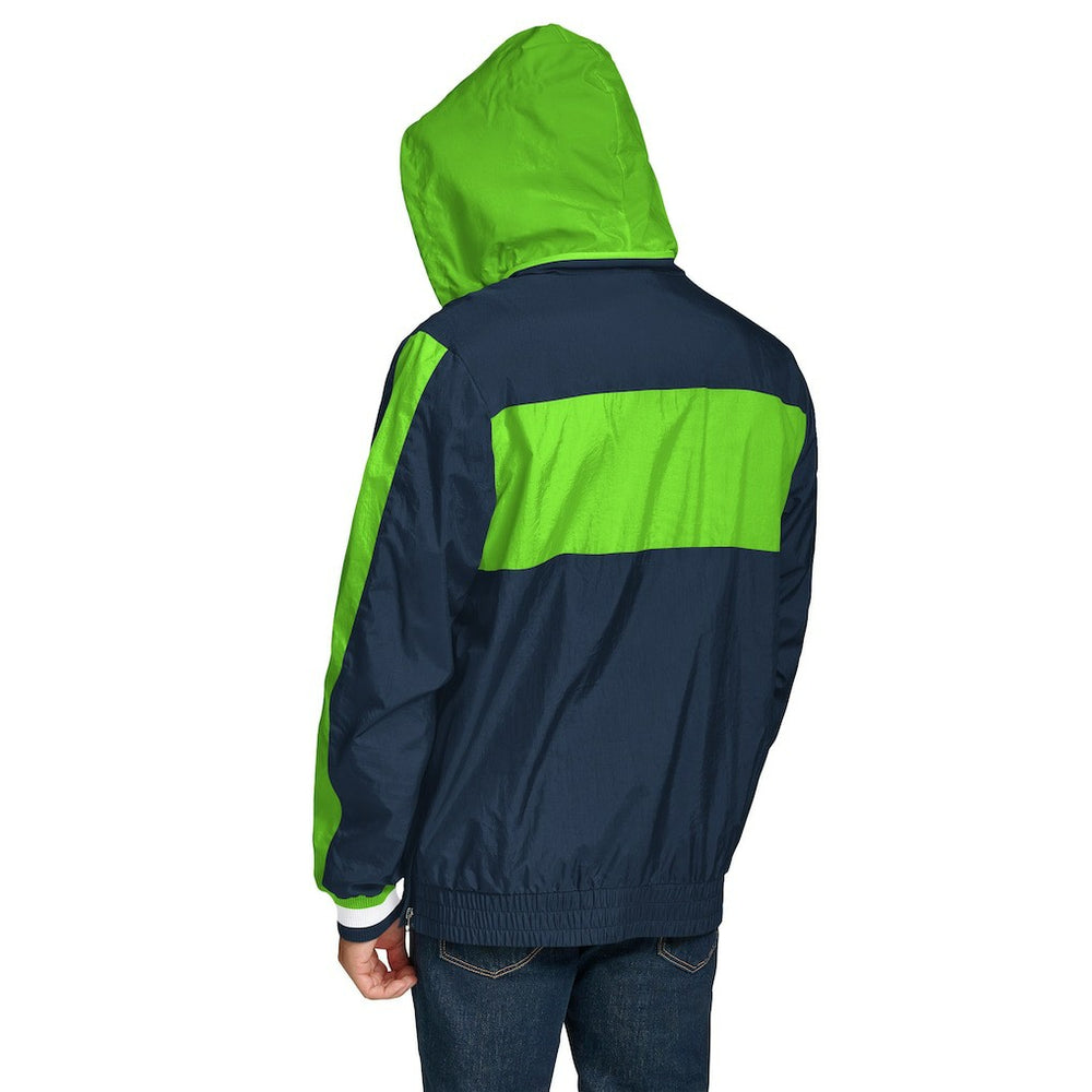 Seattle Seahawks  Tommy Hilfiger Gael Lightweight Half-Zip Pullover Hoodie Jacket