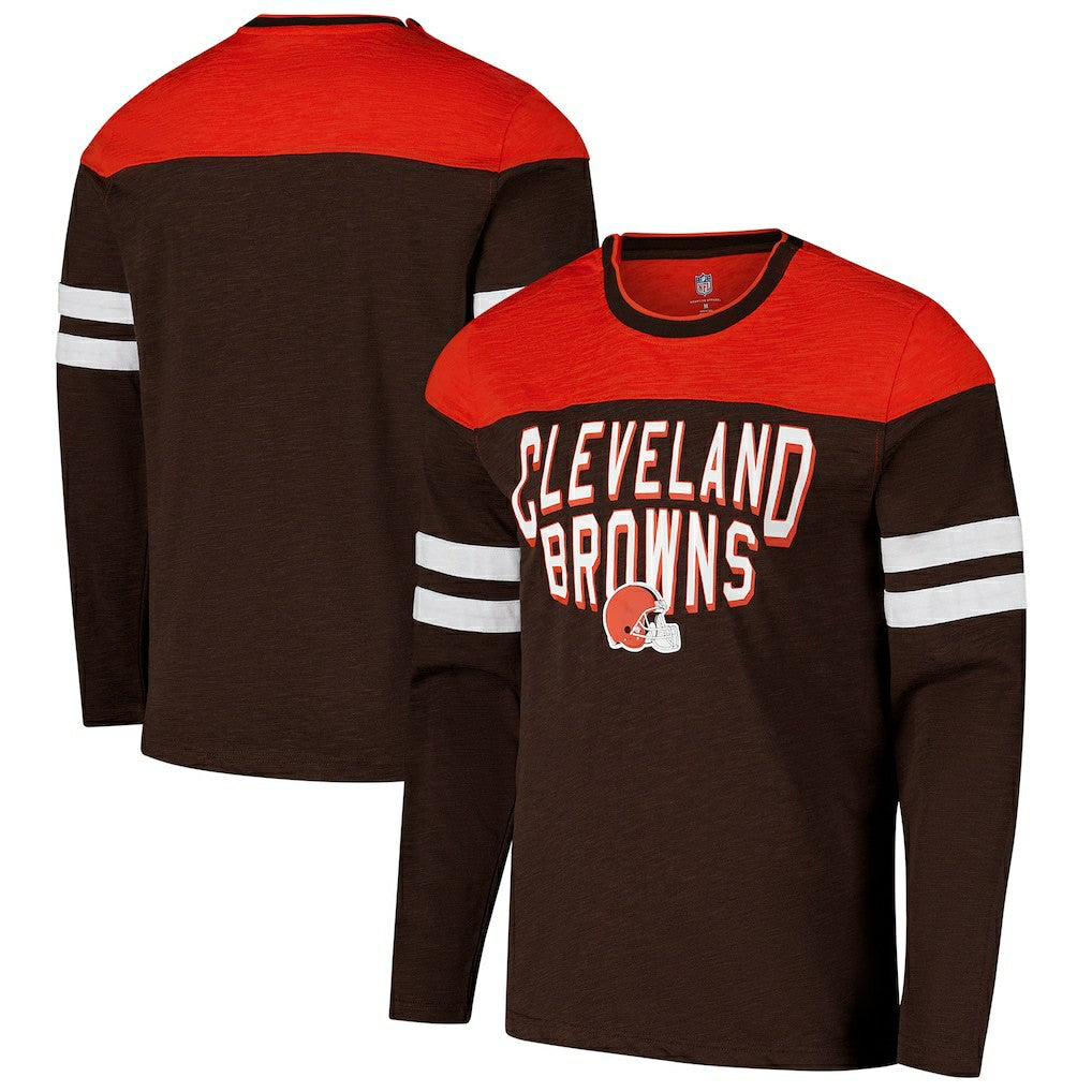 Cleveland Browns  G-III Sports by Carl Banks Adaptive Hail Mary Long Sleeve T-Shirt
