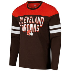 Cleveland Browns  G-III Sports by Carl Banks Adaptive Hail Mary Long Sleeve T-Shirt