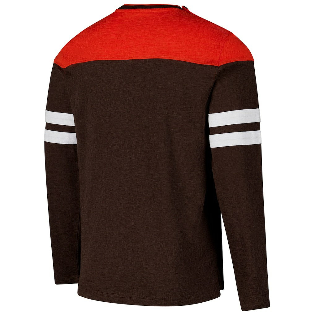 Cleveland Browns  G-III Sports by Carl Banks Adaptive Hail Mary Long Sleeve T-Shirt