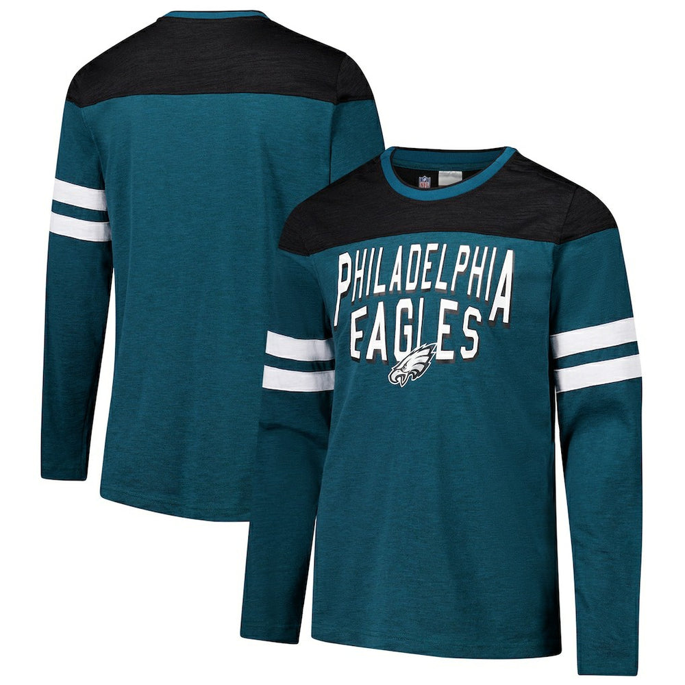 Philadelphia Eagles  G-III Sports by Carl Banks Adaptive Hail Mary Long Sleeve T-Shirt