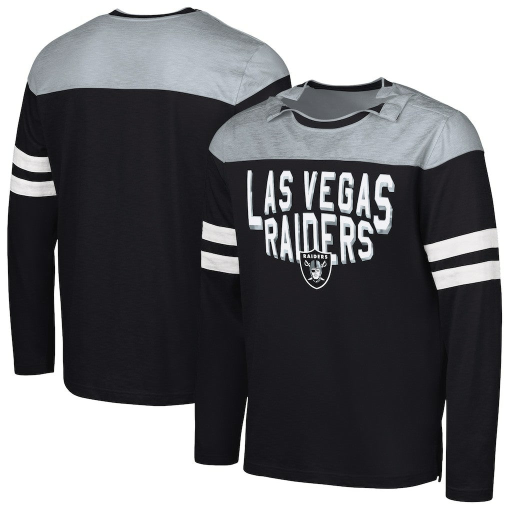 Las Vegas Raiders  G-III Sports by Carl Banks Adaptive Hail Mary Long Sleeve T-Shirt