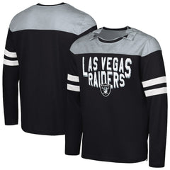 Las Vegas Raiders  G-III Sports by Carl Banks Adaptive Hail Mary Long Sleeve T-Shirt