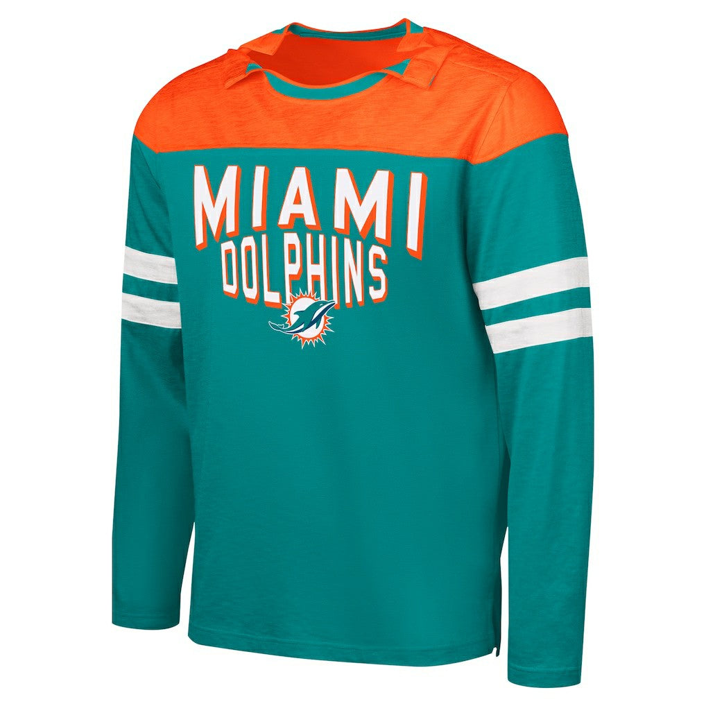 Miami Dolphins  G-III Sports by Carl Banks Adaptive Hail Mary Long Sleeve T-Shirt