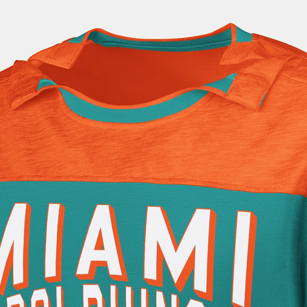 Miami Dolphins  G-III Sports by Carl Banks Adaptive Hail Mary Long Sleeve T-Shirt