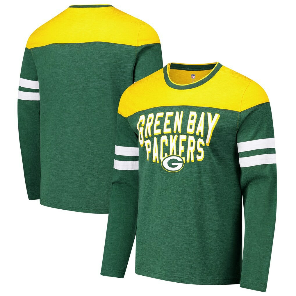 Green Bay Packers  G-III Sports by Carl Banks Adaptive Hail Mary Long Sleeve T-Shirt