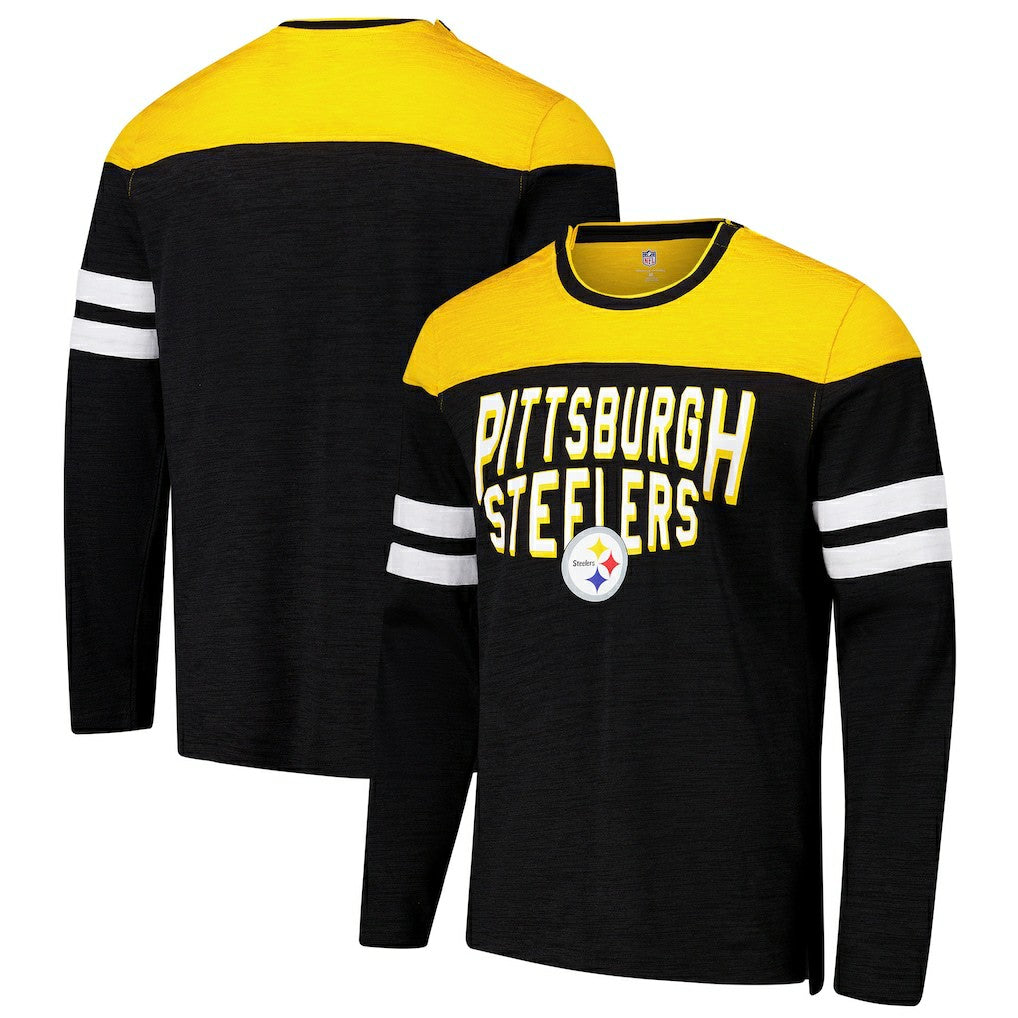 Pittsburgh Steelers  G-III Sports by Carl Banks Adaptive Hail Mary Long Sleeve T-Shirt