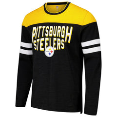 Pittsburgh Steelers  G-III Sports by Carl Banks Adaptive Hail Mary Long Sleeve T-Shirt