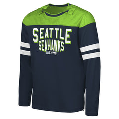 Seattle Seahawks  G-III Sports by Carl Banks Adaptive Hail Mary Long Sleeve T-Shirt