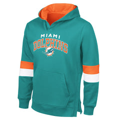 Miami Dolphins  G-III Sports by Carl Banks Adaptive Faceoff Pullover Hoodie