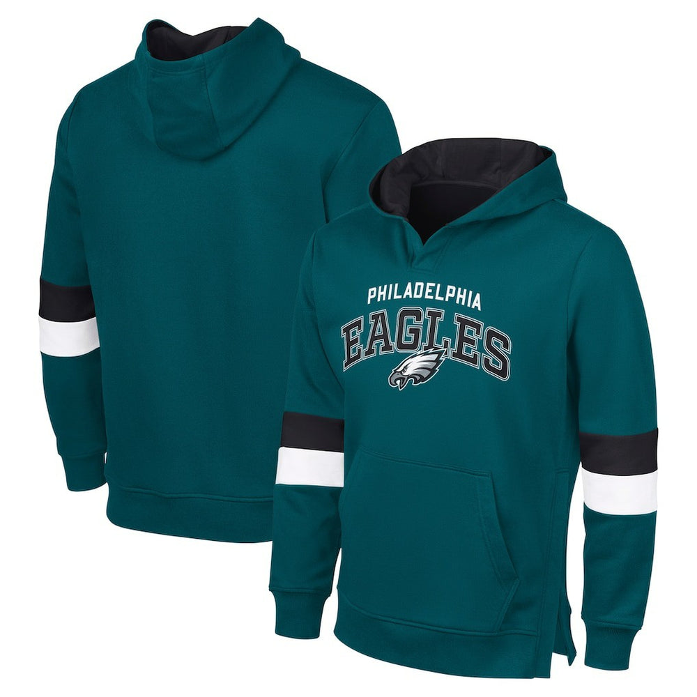 Philadelphia Eagles  G-III Sports by Carl BanksMen's Adaptive Faceoff Pullover Hoodie