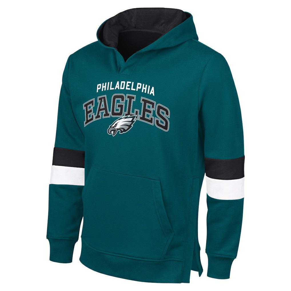 Philadelphia Eagles  G-III Sports by Carl BanksMen's Adaptive Faceoff Pullover Hoodie