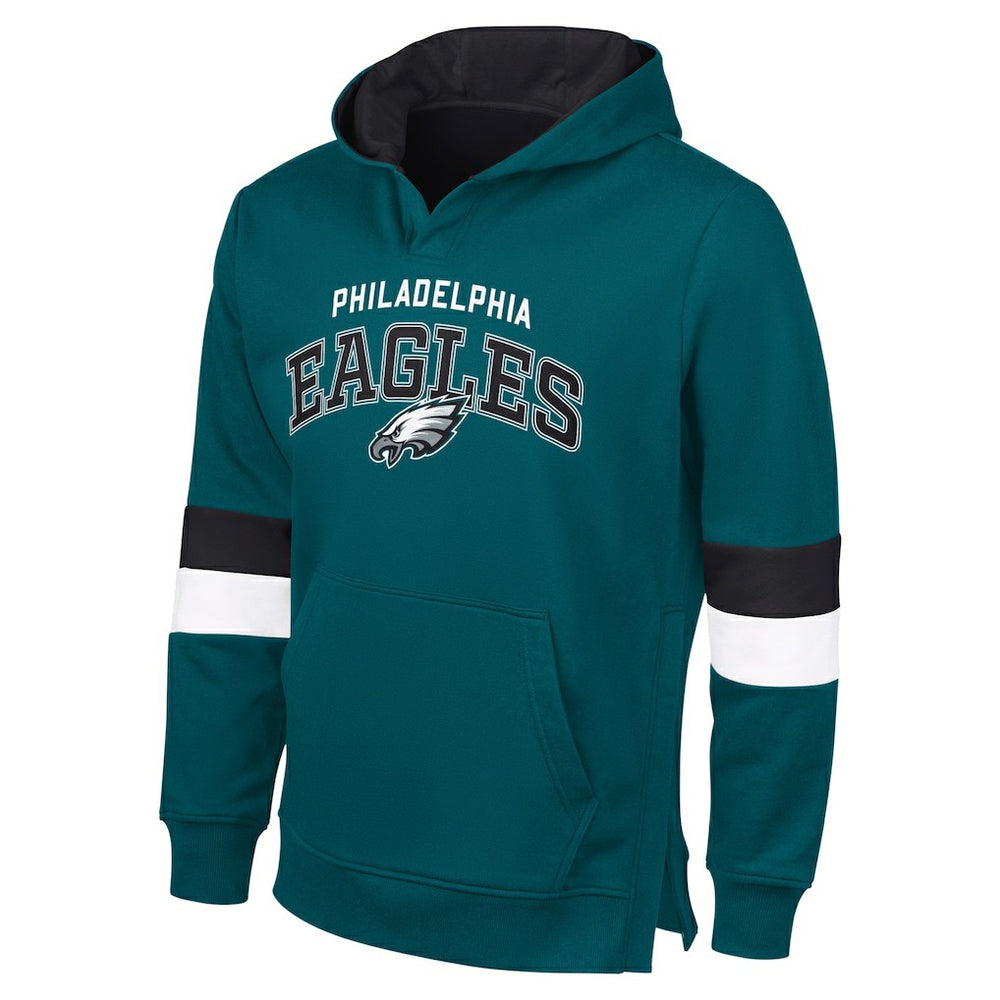 Philadelphia Eagles  G-III Sports by Carl BanksMen's Adaptive Faceoff Pullover Hoodie