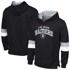 Las Vegas Raiders  G-III Sports by Carl Banks Adaptive Faceoff Pullover Hoodie