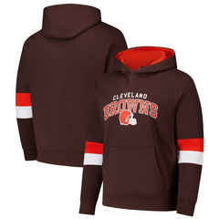 Cleveland Browns  G-III Sports by Carl Banks Adaptive Faceoff Pullover Hoodie