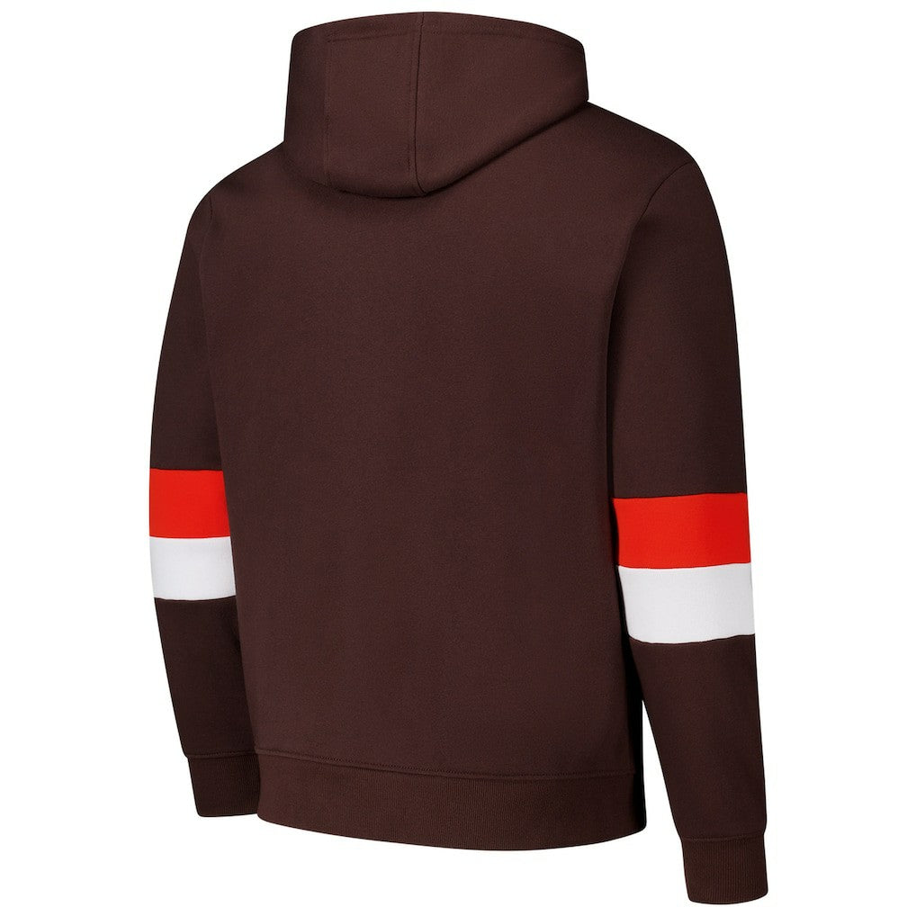 Cleveland Browns  G-III Sports by Carl Banks Adaptive Faceoff Pullover Hoodie