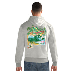 New York Jets  Margaritaville Time Flies Garment Dyed Pullover Hoodie