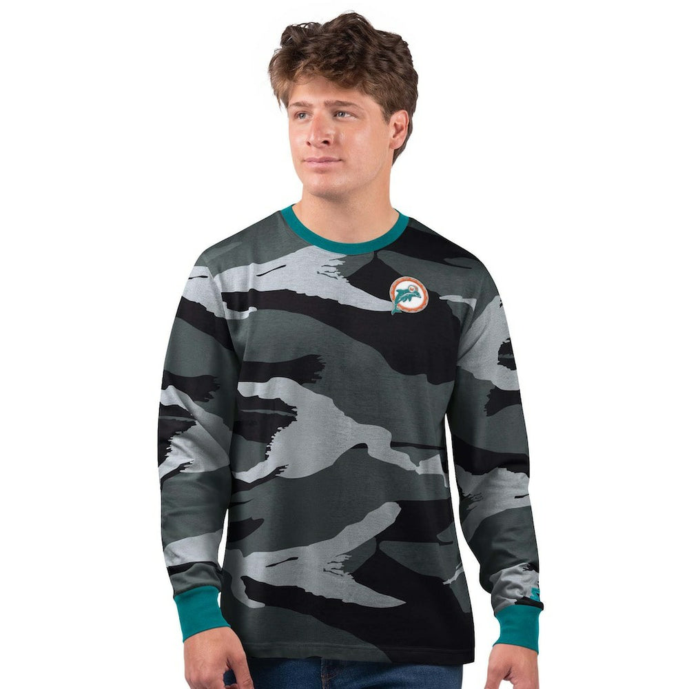 Miami Dolphins  Starter Thursday Night Gridiron Vintage Logo Long Sleeve T-Shirt