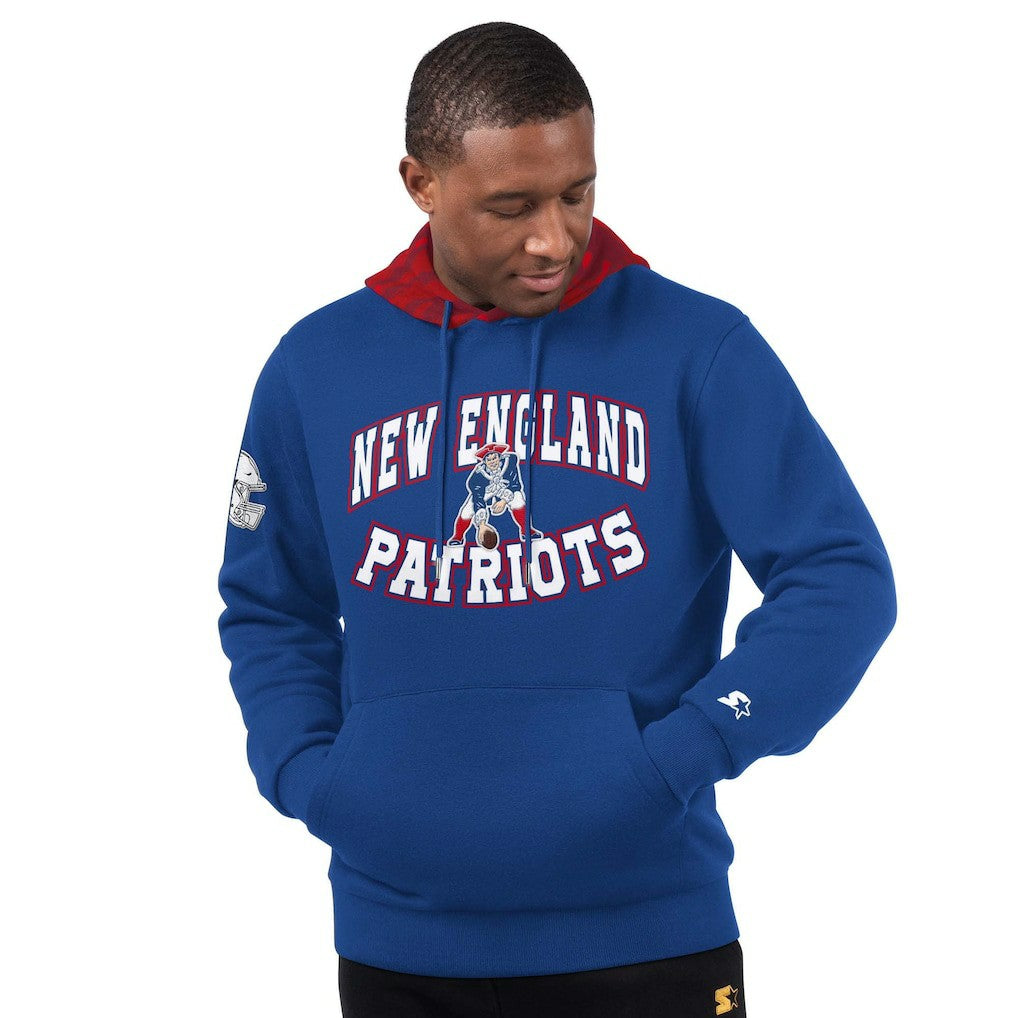 New England Patriots  Starter Thursday Night Gridiron Vintage Logo Pullover Hoodie