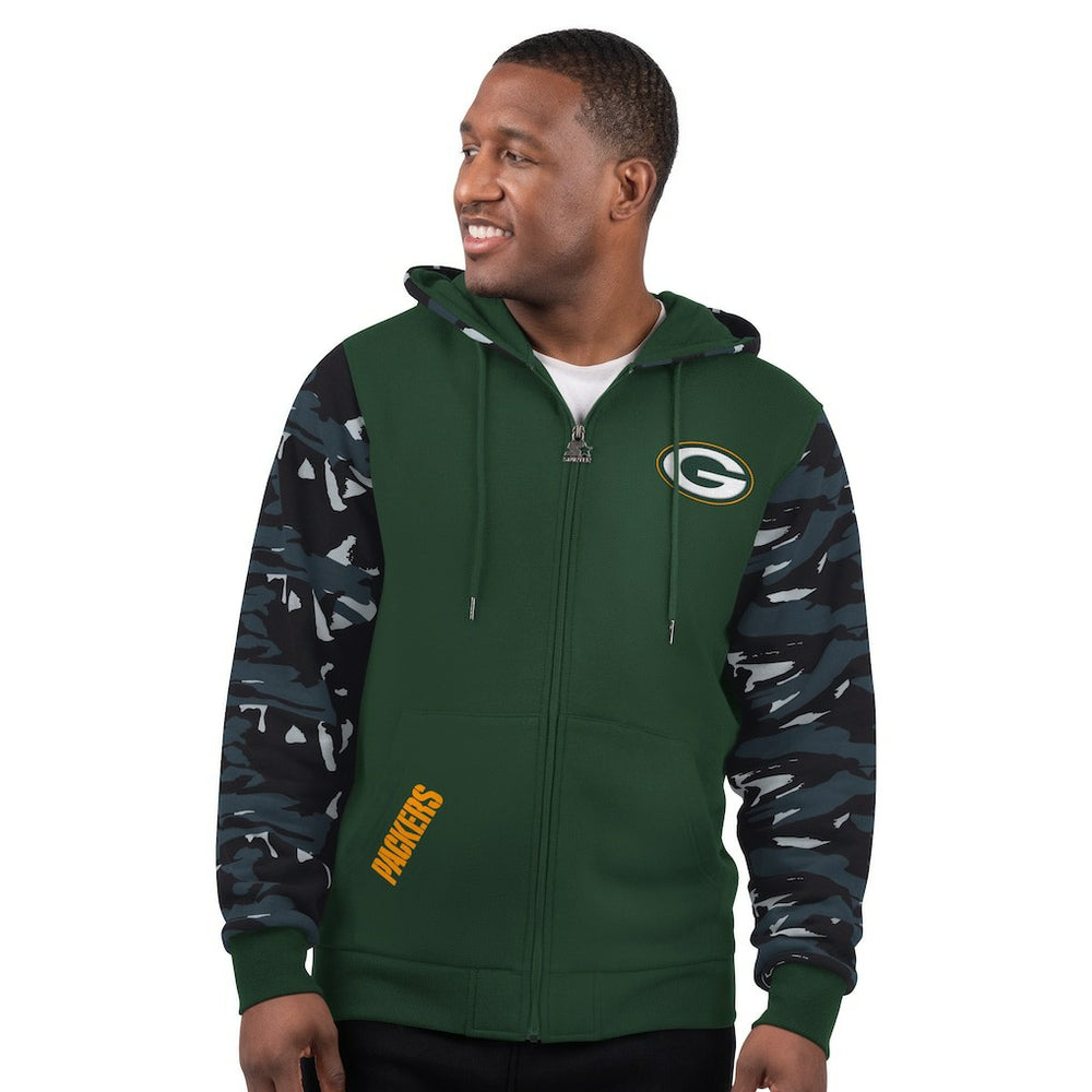 Green Bay Packers  Starter Thursday Night Gridiron Full-Zip Hoodie