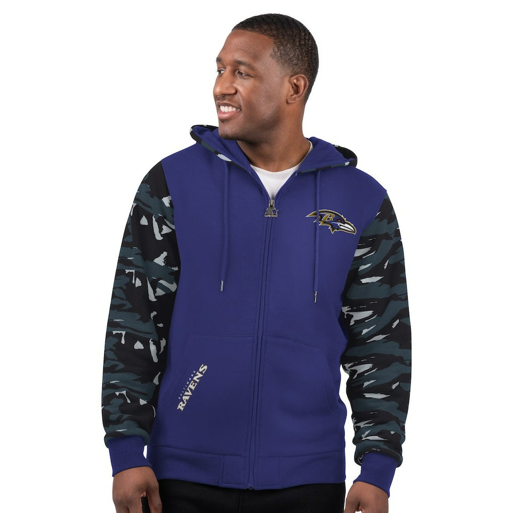 Baltimore Ravens  Starter Thursday Night Gridiron Full-Zip Hoodie