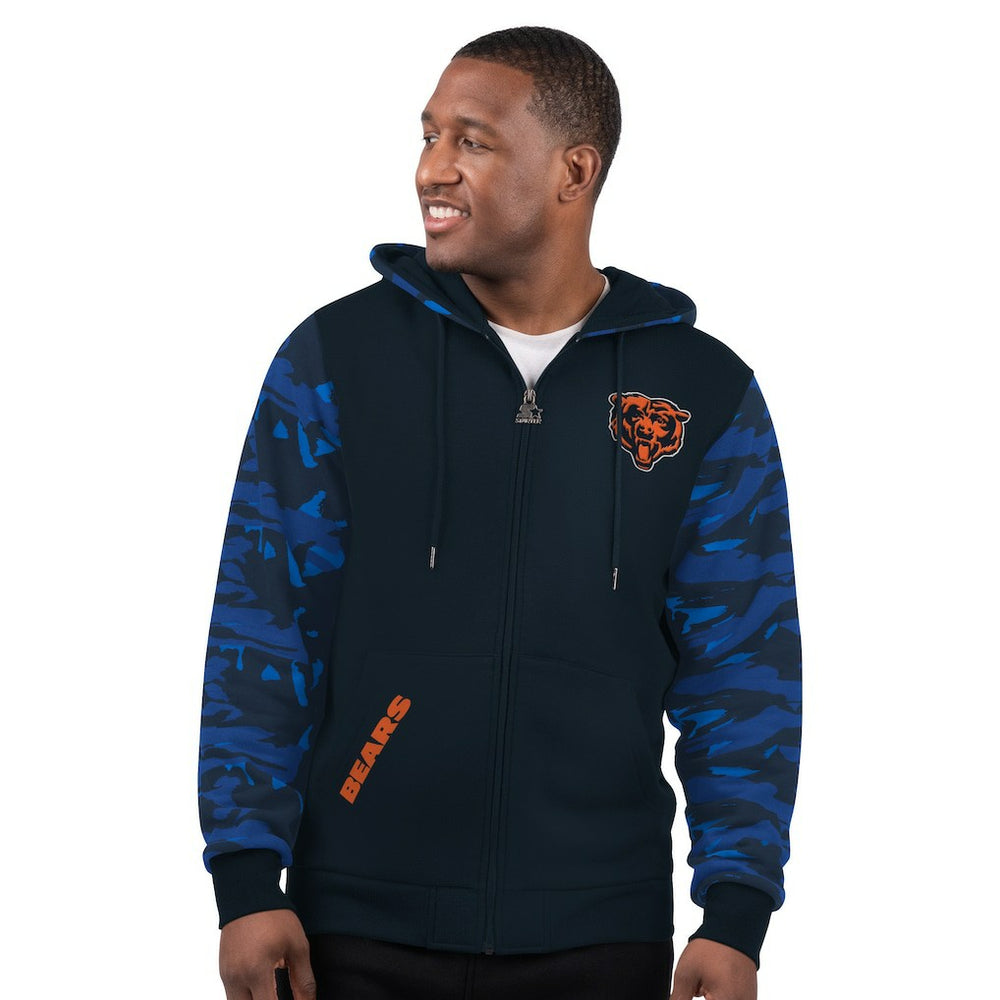 Chicago Bears  Starter Thursday Night Gridiron Full-Zip Hoodie