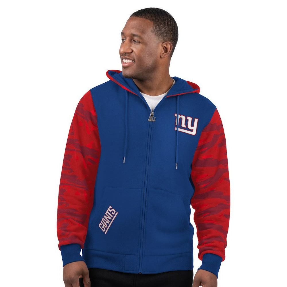 New York Giants  Starter Thursday Night Gridiron Full-Zip Hoodie