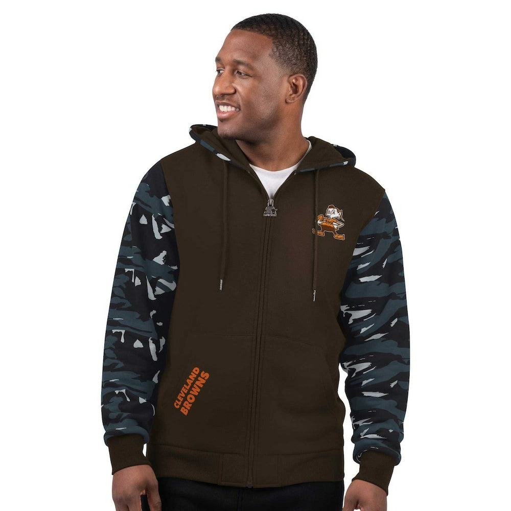 Cleveland Browns  Starter Thursday Night Gridiron Vintage Logo Full-Zip Hoodie