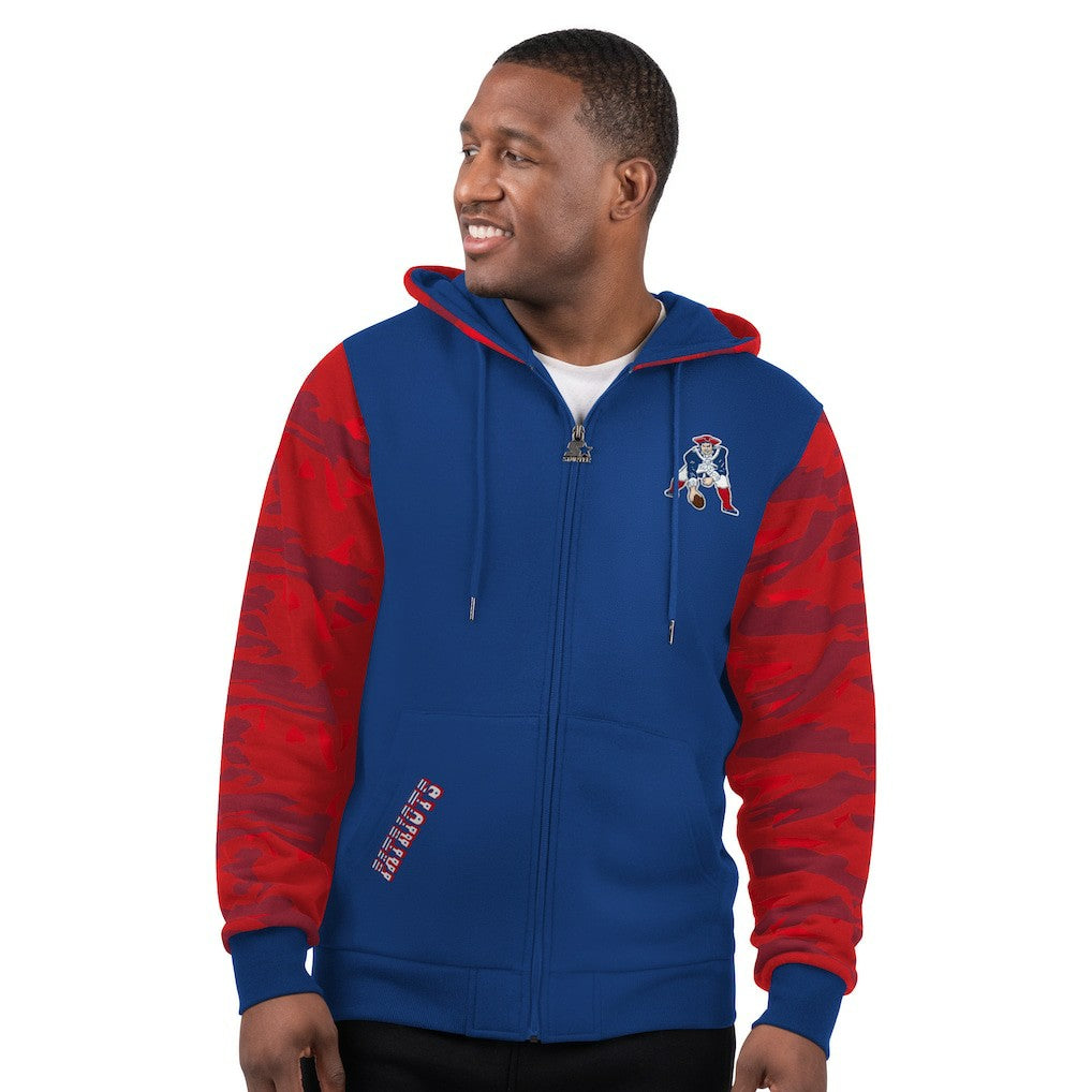 New England Patriots  Starter Thursday Night Gridiron Vintage Logo Full-Zip Hoodie
