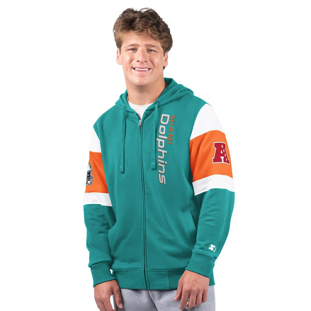 Miami Dolphins  Starter Extreme Full-Zip Hoodie
