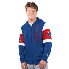 New York Giants  Starter Extreme Vintage Logo Full-Zip Hoodie