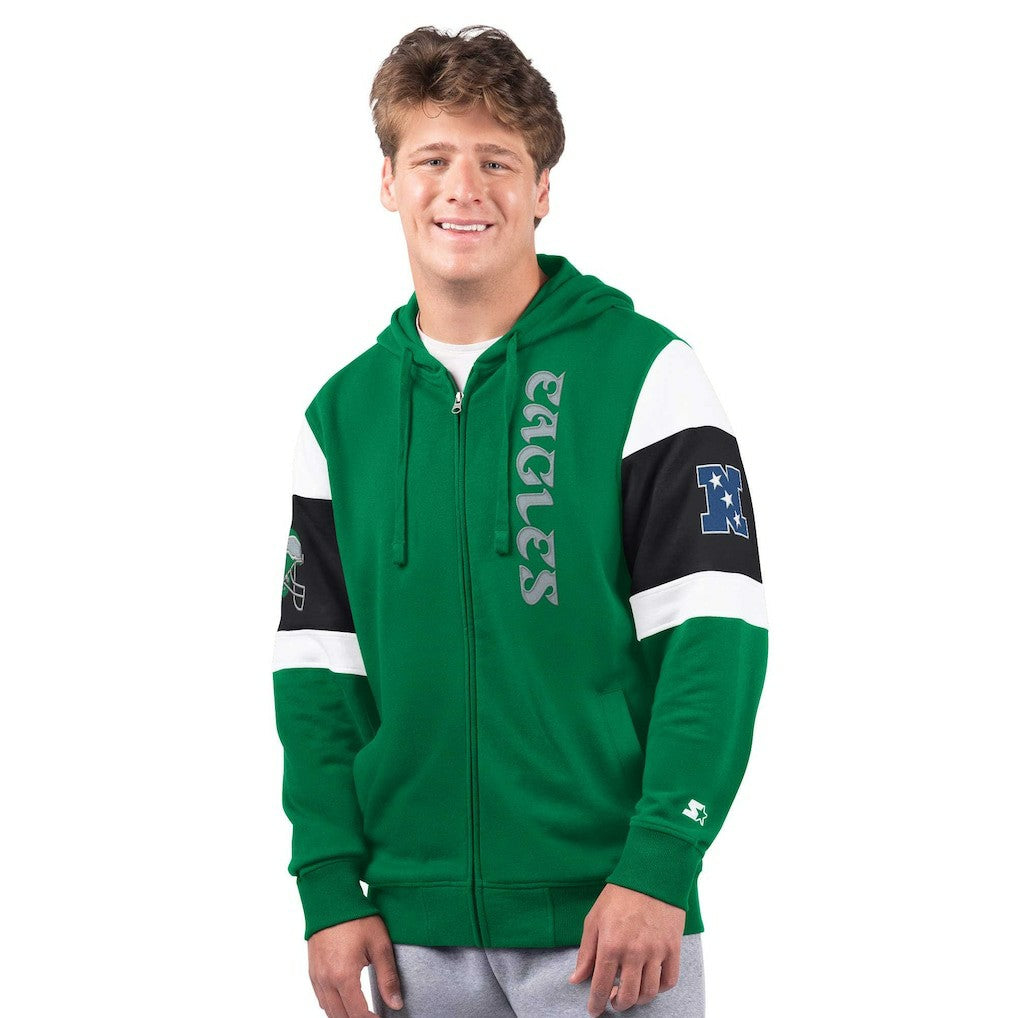 Philadelphia Eagles  Starter Extreme Vintage Logo Full-Zip Hoodie