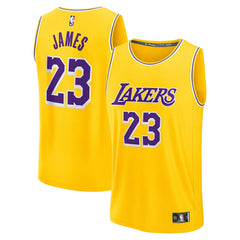 LeBron James Los Angeles Lakers Fast Break Replica Jersey Outlet