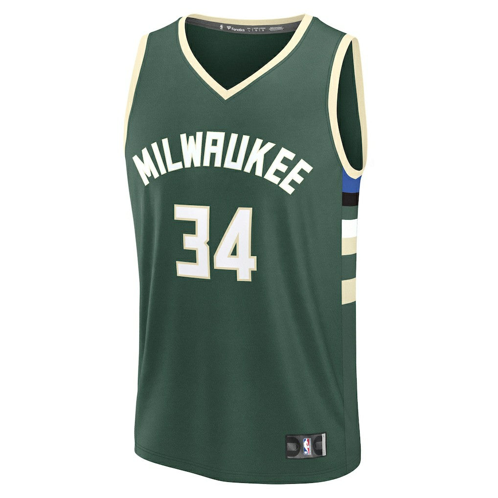 Giannis Antetokounmpo Milwaukee Bucks Fast Break Replica Player Jersey Online