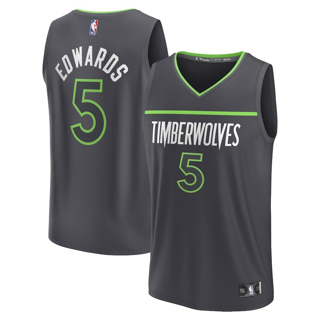 Anthony Edwards Minnesota Timberwolves Fast Break Replica Player Jersey Online