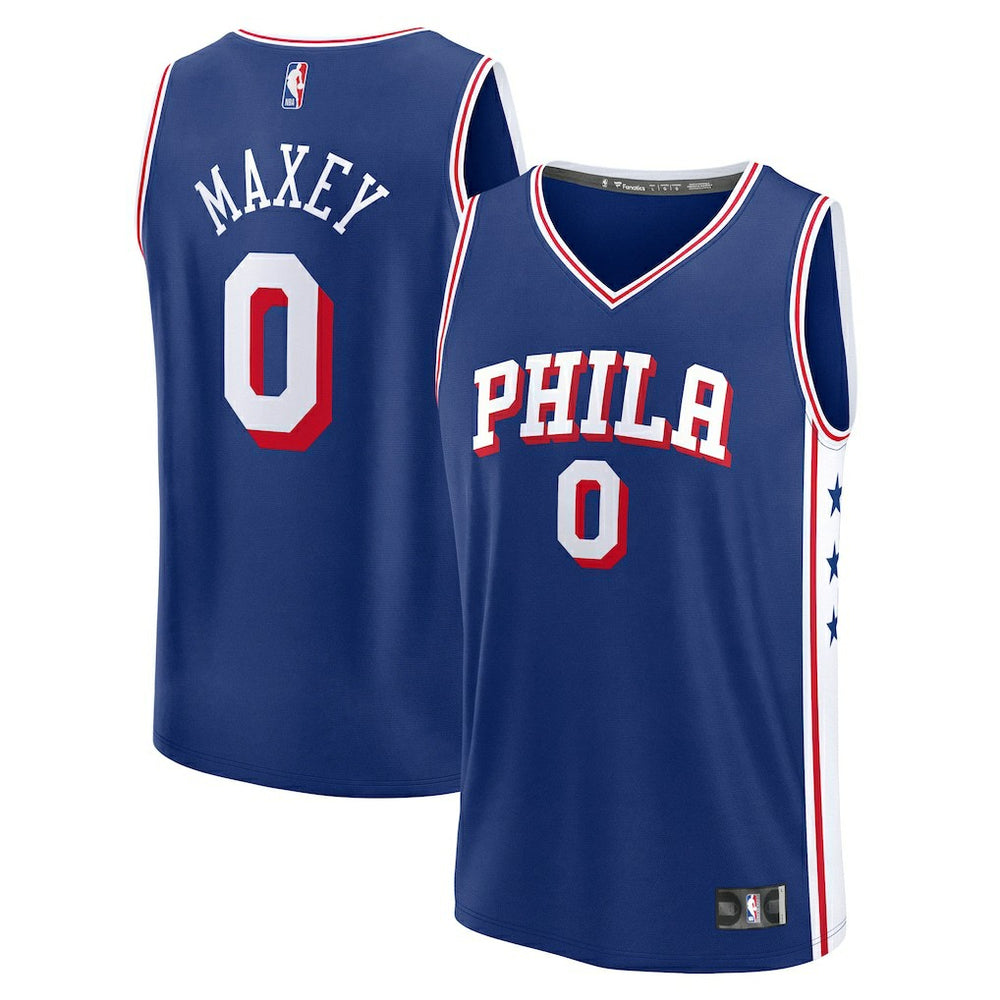 Tyrese Maxey Philadelphia 76ers Fast Break Replica Player Jersey Outlet