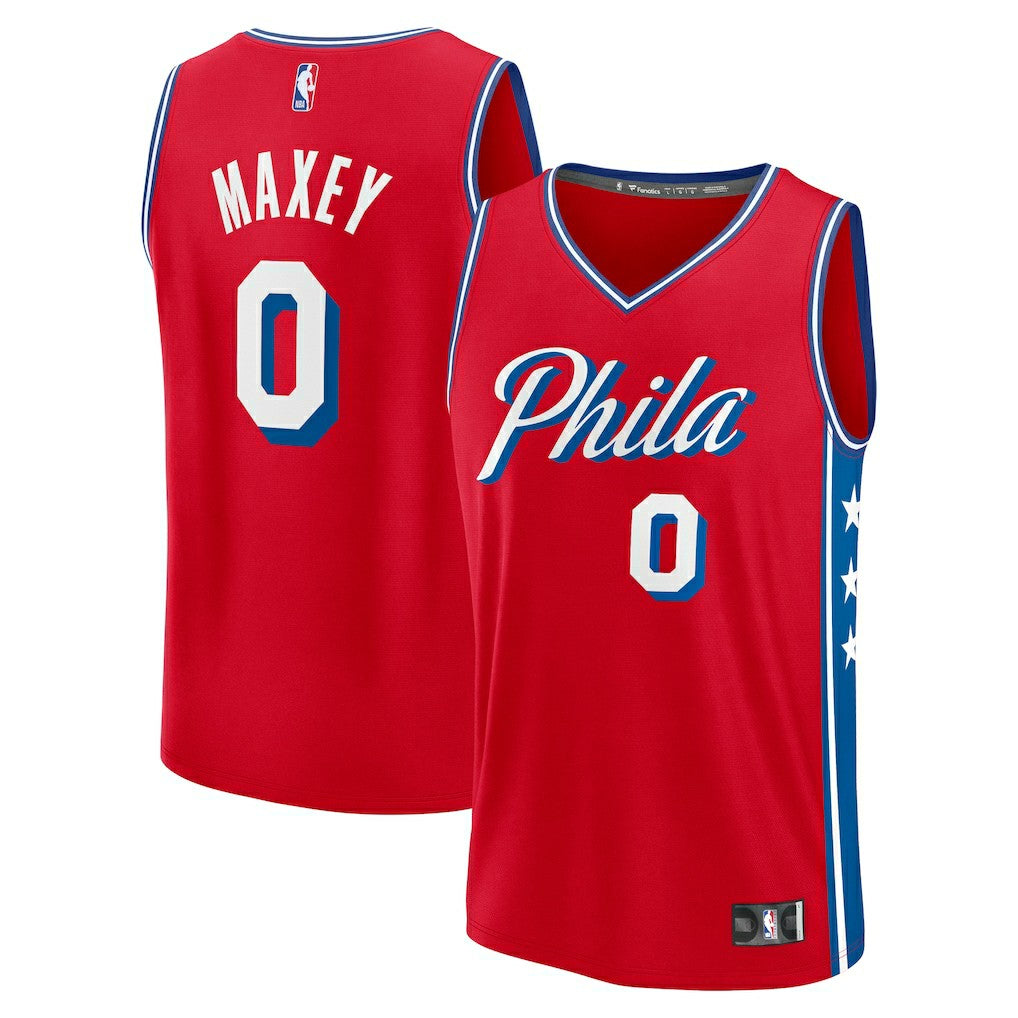 Tyrese Maxey Philadelphia 76ers Fast Break Replica Player Jersey Discount