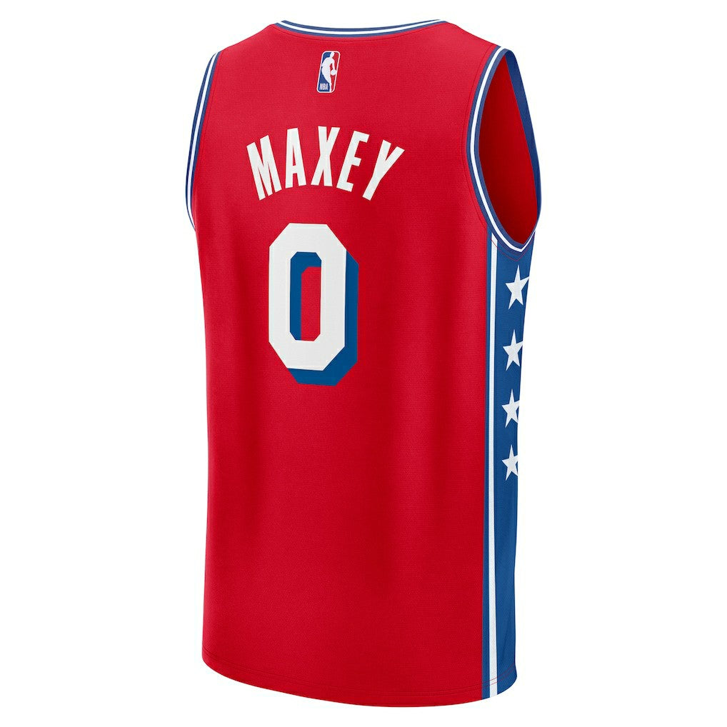 Tyrese Maxey Philadelphia 76ers Fast Break Replica Player Jersey Discount