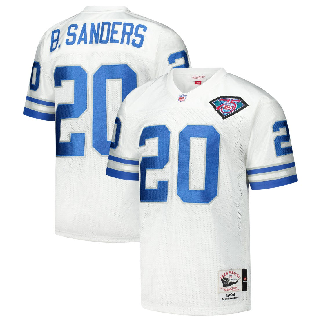 Detroit Lions Mitchell & Ness Barry Sanders  1994 Authentic Throwback Retired Player Jersey