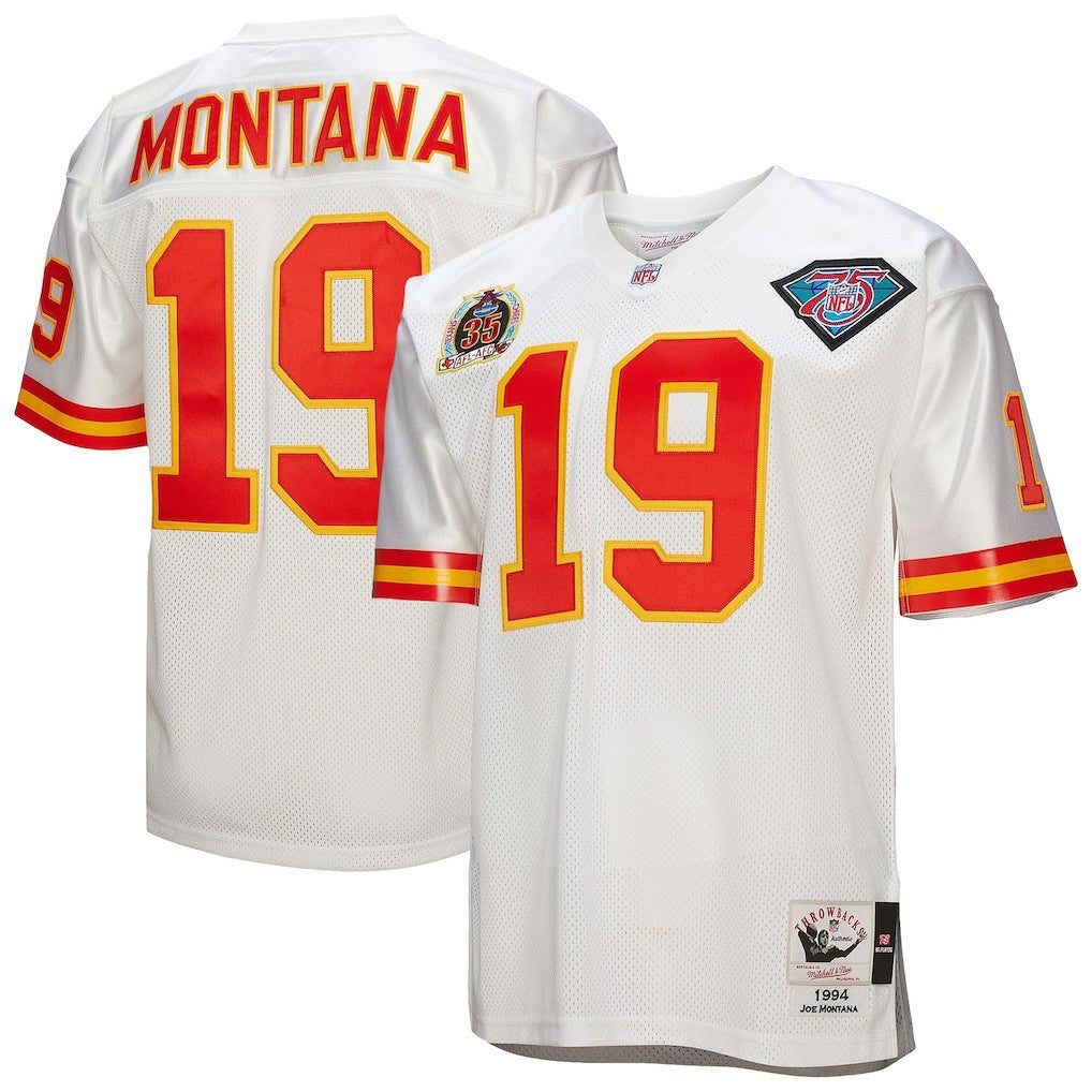 Kansas City Chiefs Mitchell & Ness Joe Montana  1994 Authentic Throwback Retired Player Jersey