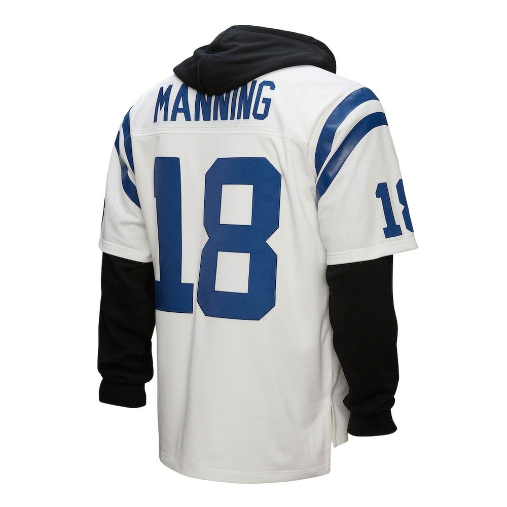 Indianapolis Colts Mitchell & Ness Peyton Manning  Player Name & Number Hoodie Legacy Jersey
