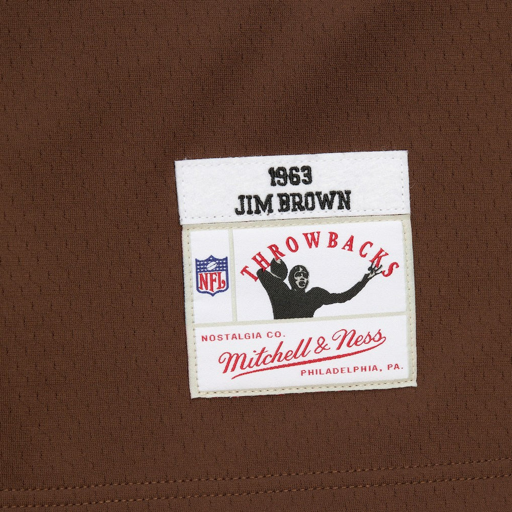 Cleveland Browns Mitchell & Ness Jim Brown  Player Name & Number Hoodie Legacy Jersey