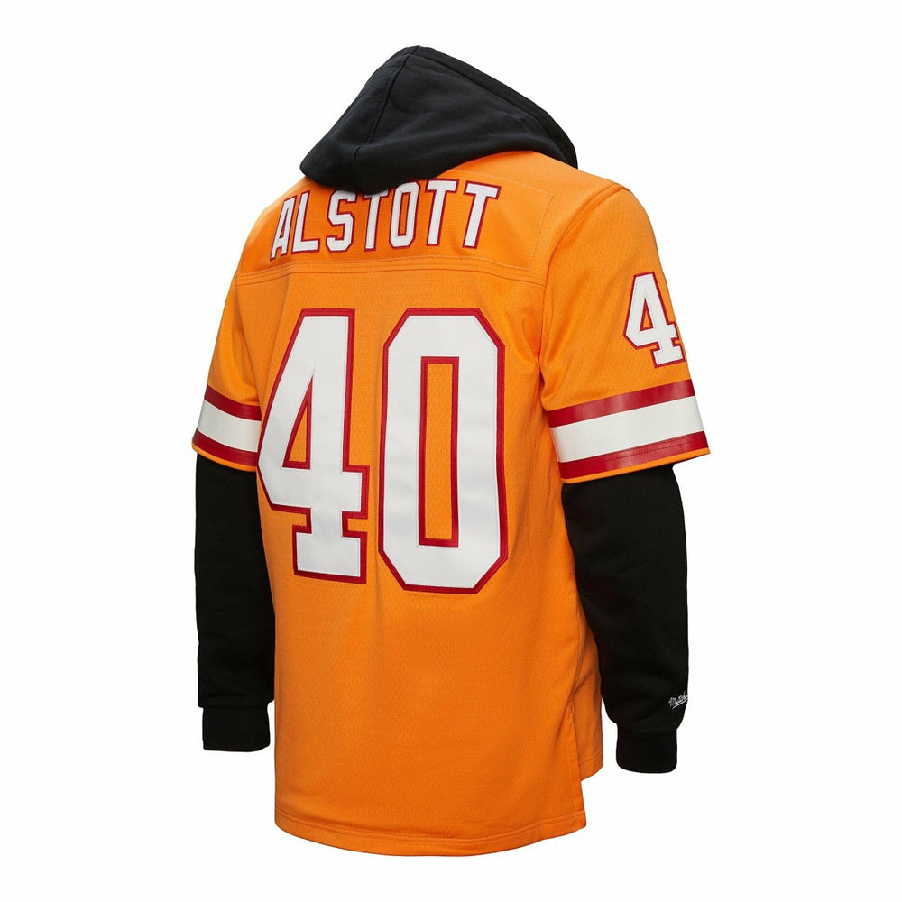 Tampa Bay Buccaneers Mitchell & Ness Mike Alstott  Player Name & Number Hoodie Legacy Jersey