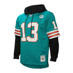 Miami Dolphins Mitchell & Ness Dan Marino  Player Name & Number Hoodie Legacy Jersey